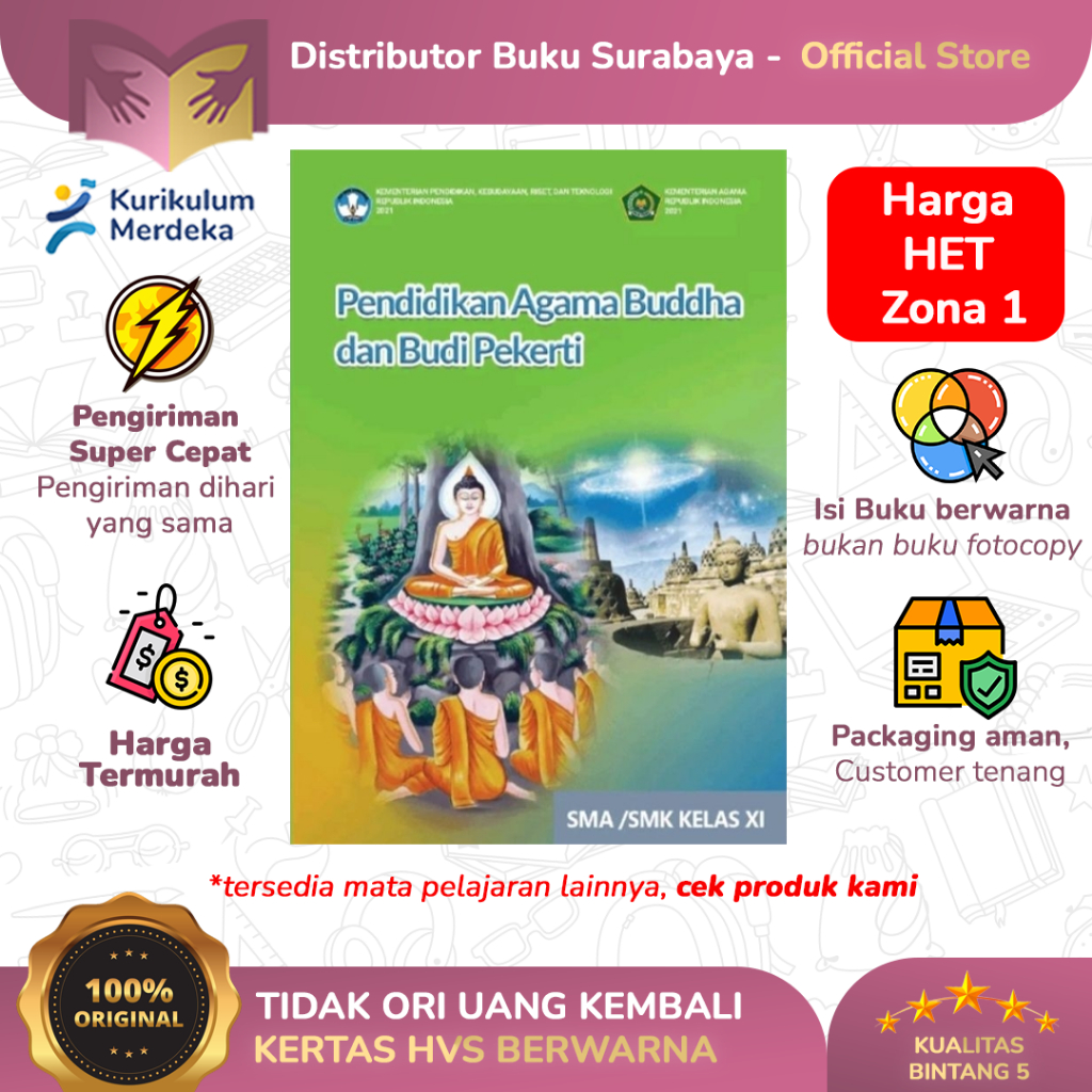 Buku Siswa Agama Buddha Kelas 11 SMA Kurikulum Merdeka