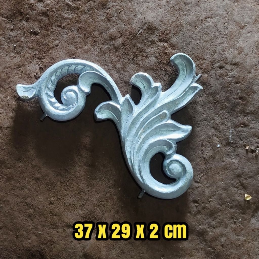 ornamen pagar rumah mewah besi tempa alferon murah aksesoris gerbang balkon reling tangga las