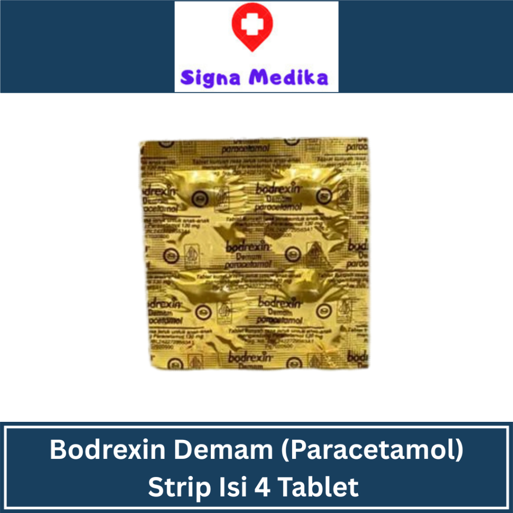 Bodrexin Demam (Paracetamol) Isi 4 Tablet - Obat Demam Anak