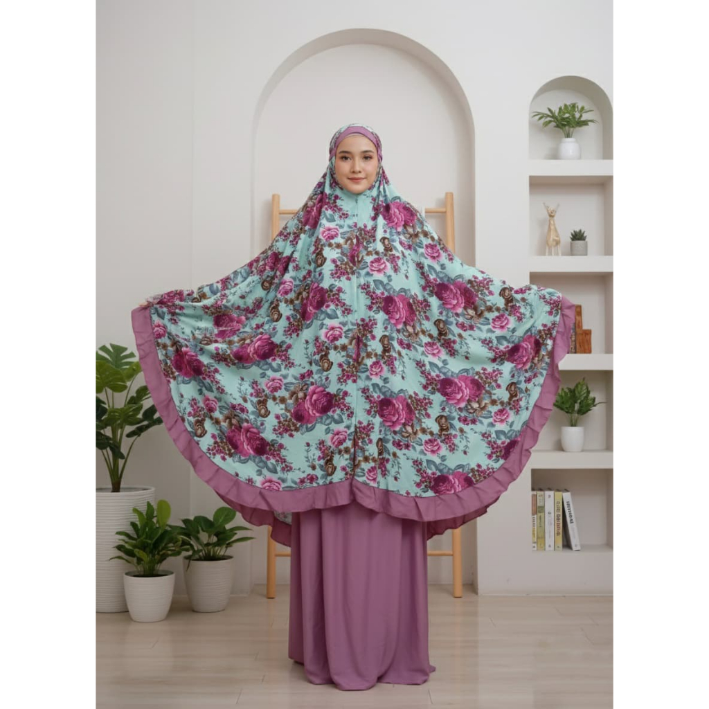 Mukena Jumbo by Qonita Batik Bahan Katun Premium