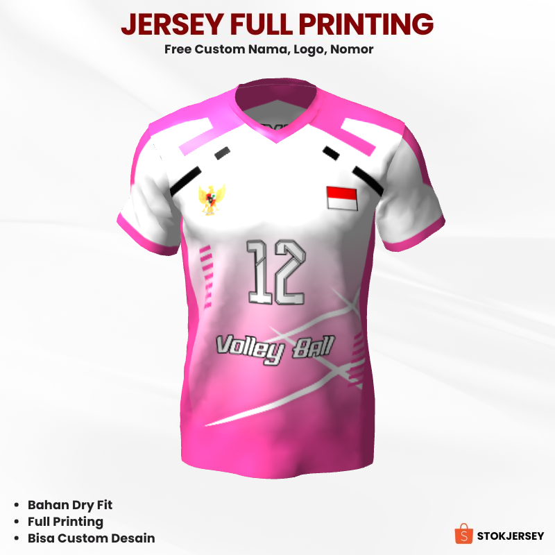 Kaos Jersey Volly 282 - Jersey Voli Custom Full Printing