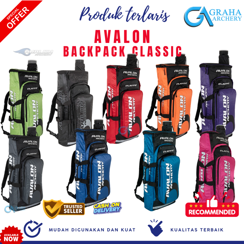 TAS BACKPACK AVALON RECURVE CLASSIC | TAS BUSUR PANAHAN | ALAT PANAHAN IMPORT