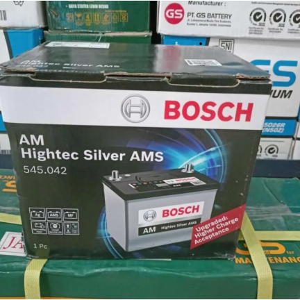 Aki Mobil Ford Fiesta Ecosport Merk Bosch MF AMS Silver Type DIN 45 (45 Ah)