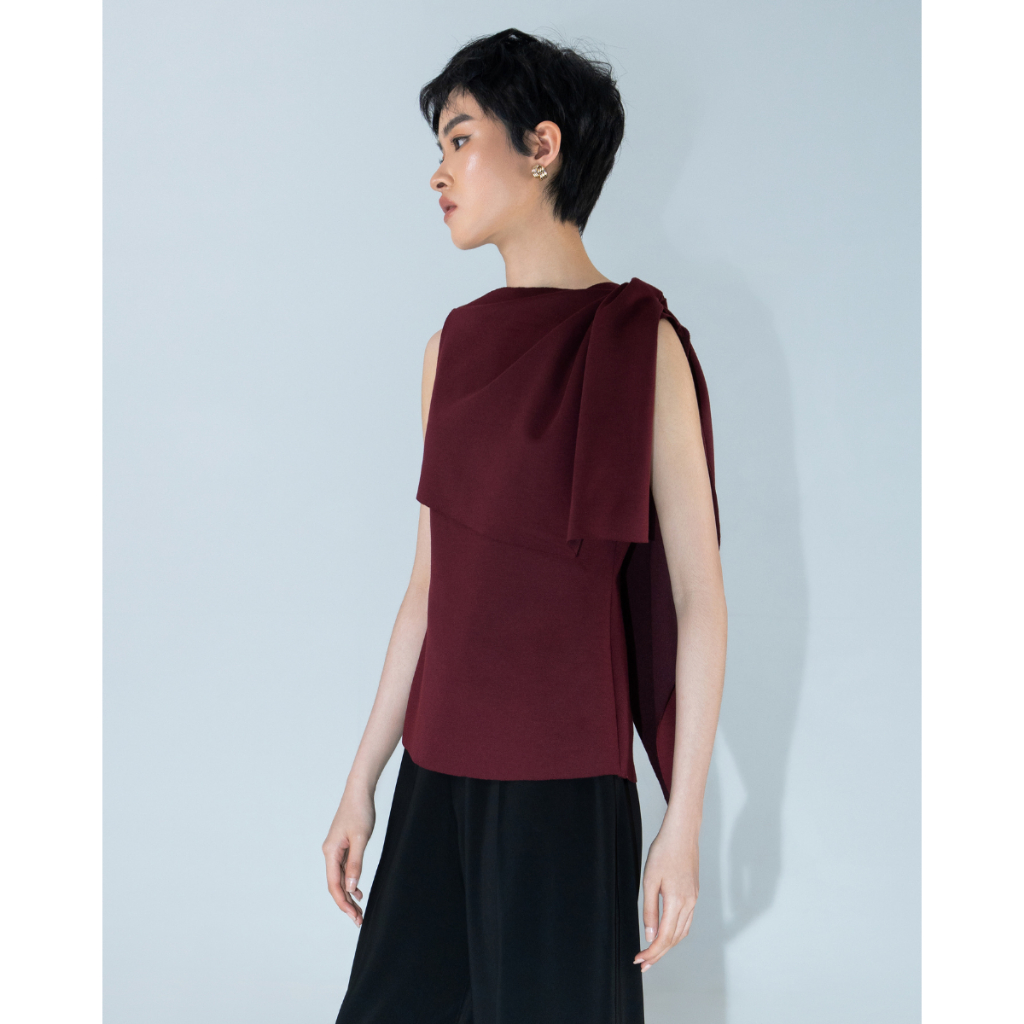 FLOMORS - RIONA TOP MAROON