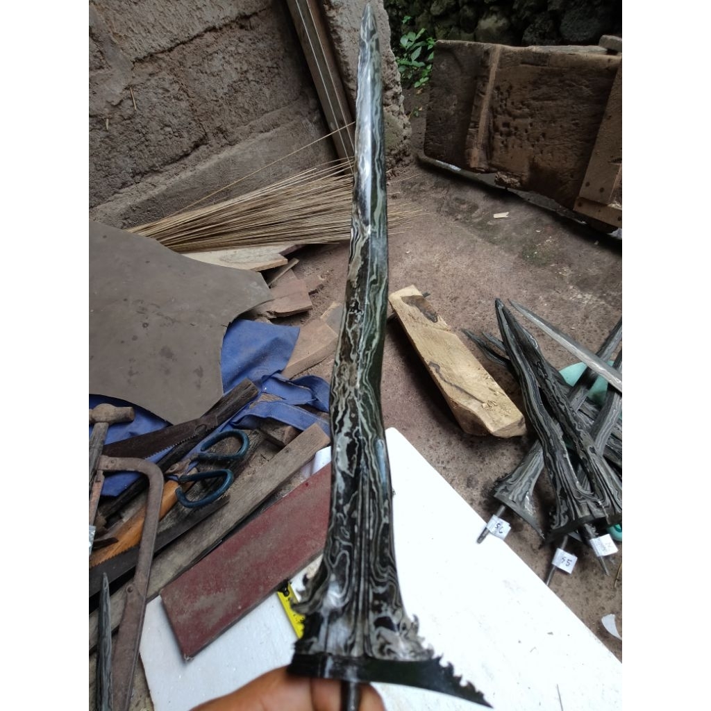 bilah keris bali luk3 -+36cm garap standar (ts1)