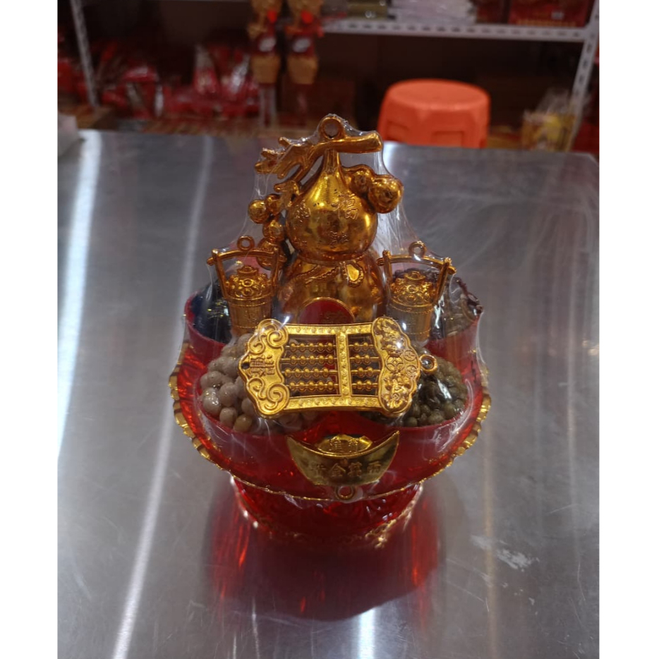 [FENGSHUI] Gokok Piring/Ngokok Piring/Pajangan Fengshui Gokok Emas/Gokok Pajangan Dewa Tanah/Dekoras