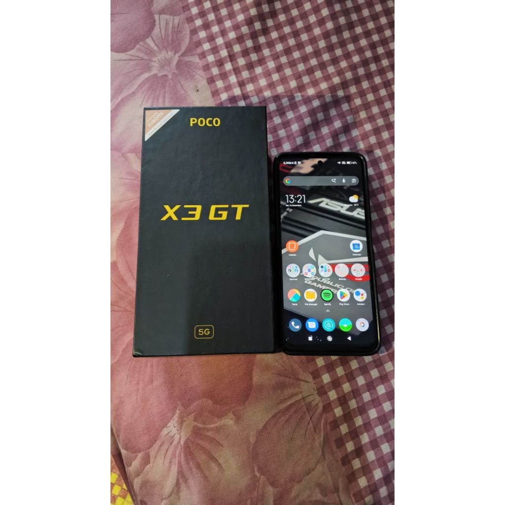 HpPoco X3 GT 5G 8/128 Fullset ( Second)