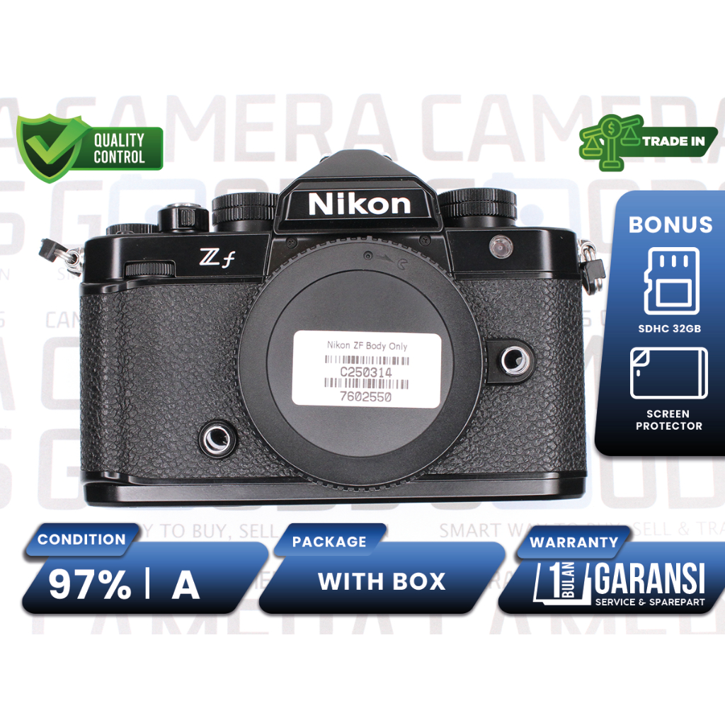 Kamera Nikon ZF Mirrorless Full Frame Camera Body Only Second Bekas Grade A / Nikon Z F - C250314