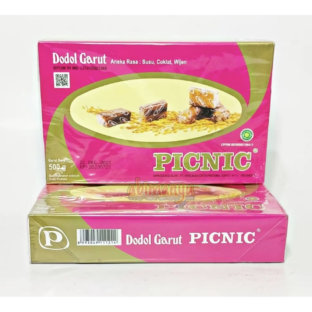 Dodol Picnic Khas Garut 500g / Makanan Tradisional Garut / Dodol Garut / Dodol Picnic