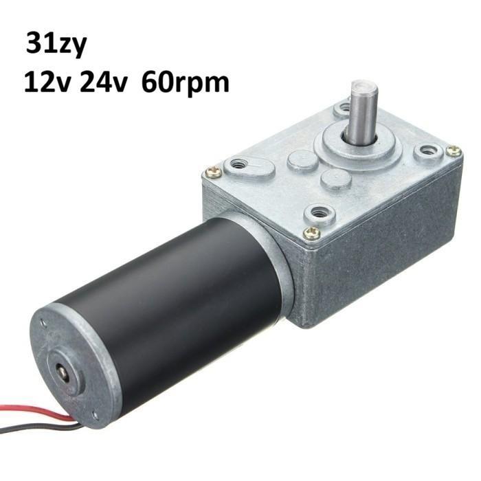 motor dc 31ZY 12v 24v 60rpm gearbox gear box metal baja turbo worm dc