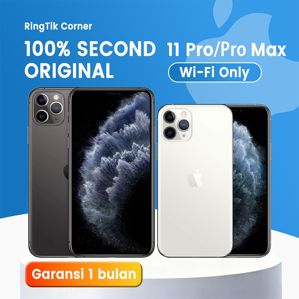 IPHONE 11 PRO/11 PRO MAX (WIFI ONLY) Variasi Khusus 64GB/256GB/512GB Bekas Original Mulus Fullset