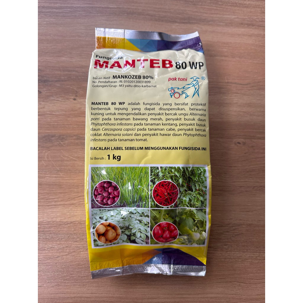 fungisida MANTEB 80wp 1kg. pak tani