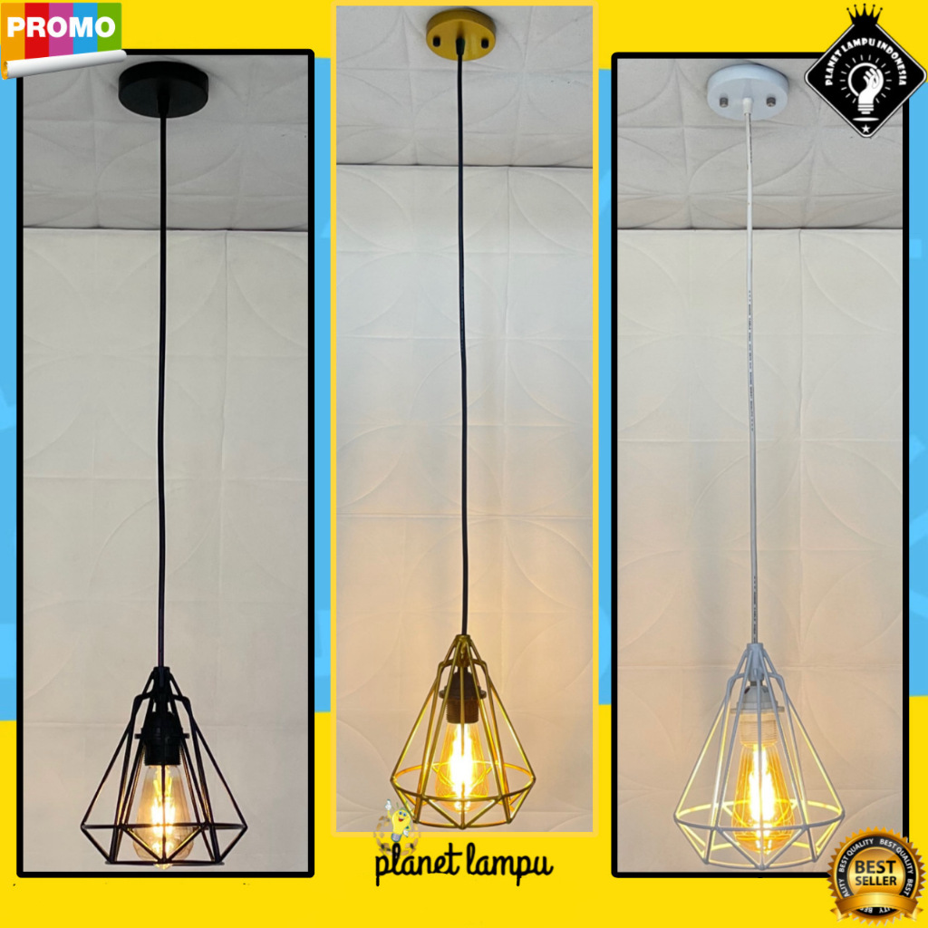 Lampu Gantung Hias Minimalis Modern Vintage dan Klasik Sangat Cocok Untuk Dekorasi Atap Plafon Rumah