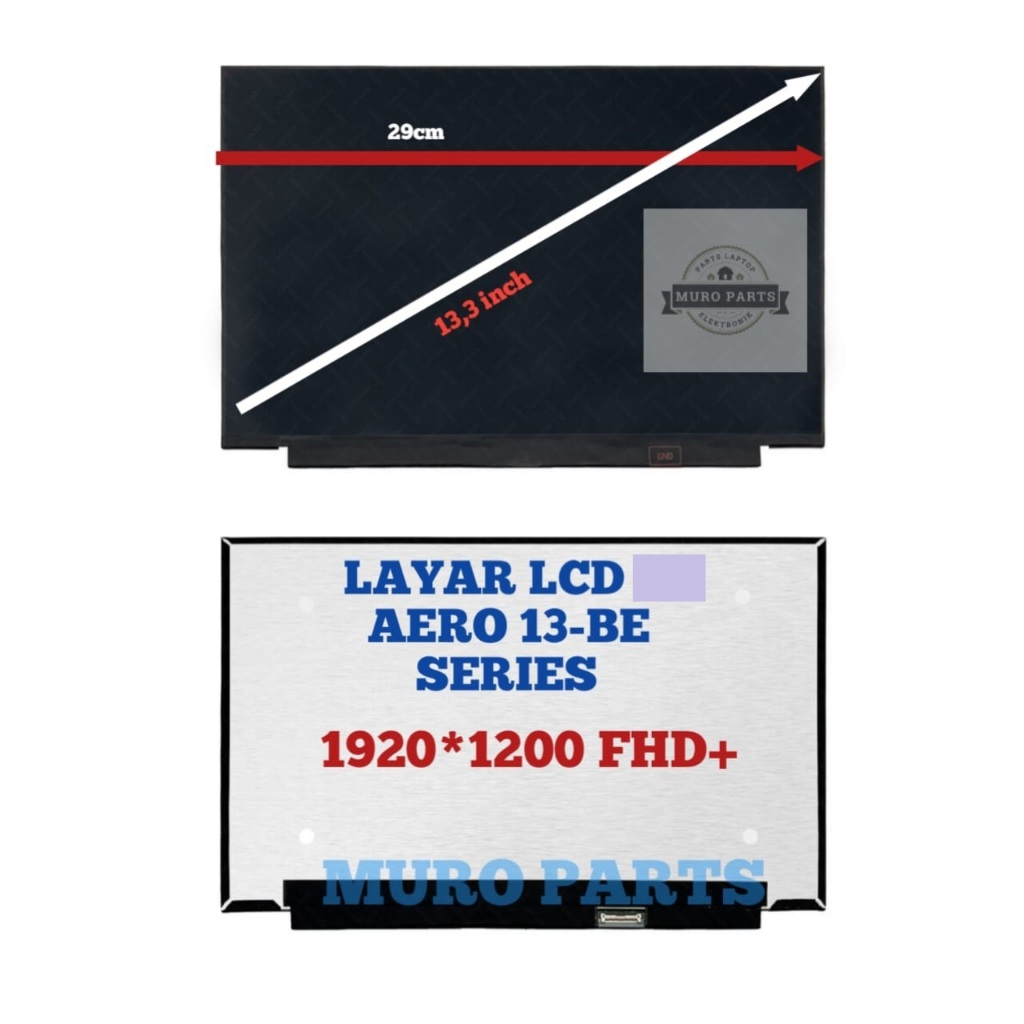 LAYAR LAPTOP LCD LED HP PAVILION AERO 13 B133UAN01.3 LP133WU1-SPD1 LP133WU1-SPD2 NV133WUM-N65 13-BE2