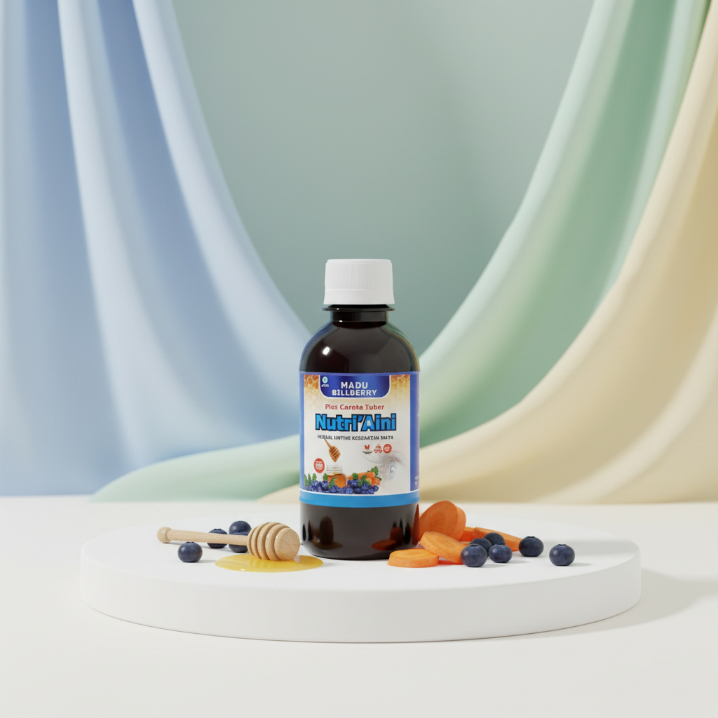 Madu Bilberry NutriAini – Solusi Alami Kesehatan Mata