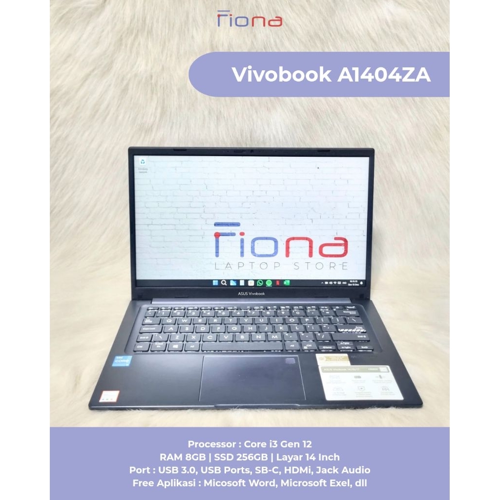 Laptop Asus Vivobook A1404Z | Core i3 Gen 12 | Ram 8gb SSD 256gb