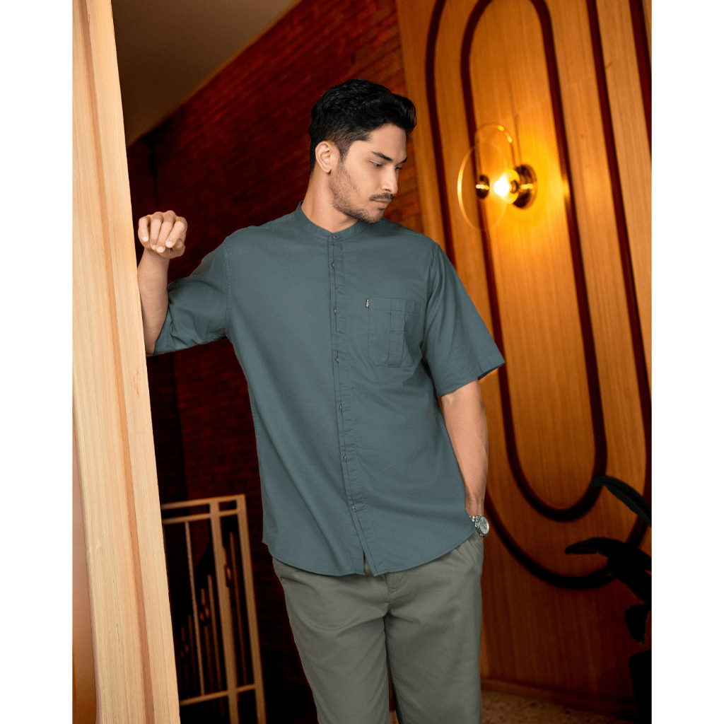 AS SAFWA Baju Kemeja Koko Kemko KM84 S/S - RAZEEF Lengan Pendek