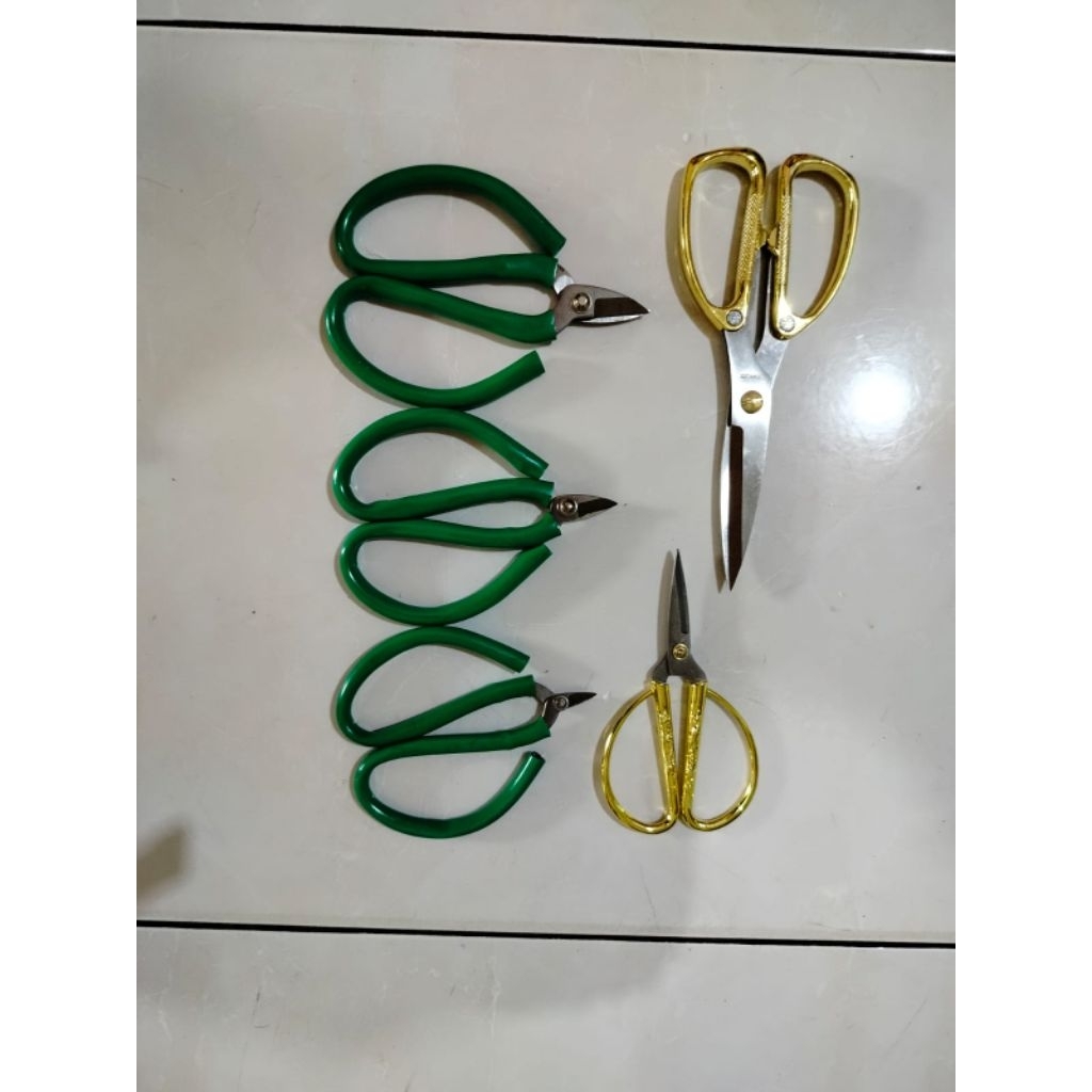 Gunting Kodok Kawat dan seng buat emas besar, kecil, dan sedang