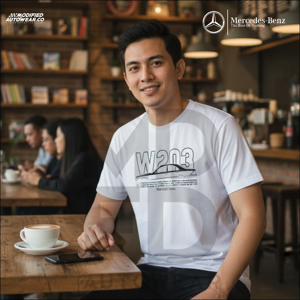 kaos mercedes benz W203 modified autowear kualitas premium kaos mercy W203 Kaos Mercedes