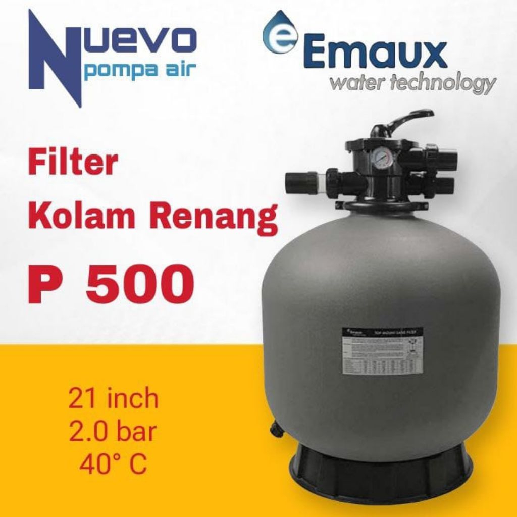 EMAUX P500 P 500 Sand Filter Kolam Renang 21 inch