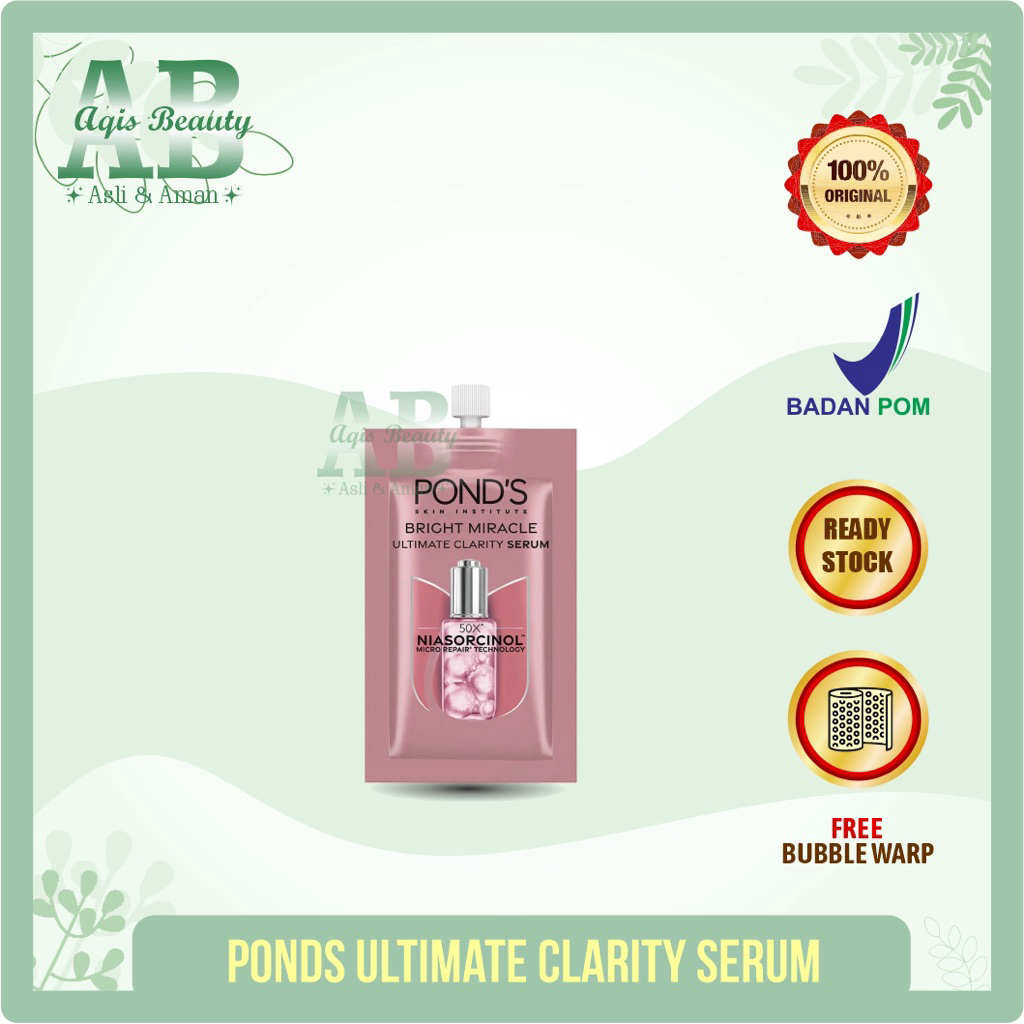 PONDS Bright Miracle Ultimate Clarity Serum Niasorcinol 7.5gr / Sachet Ponds Serum Wajah