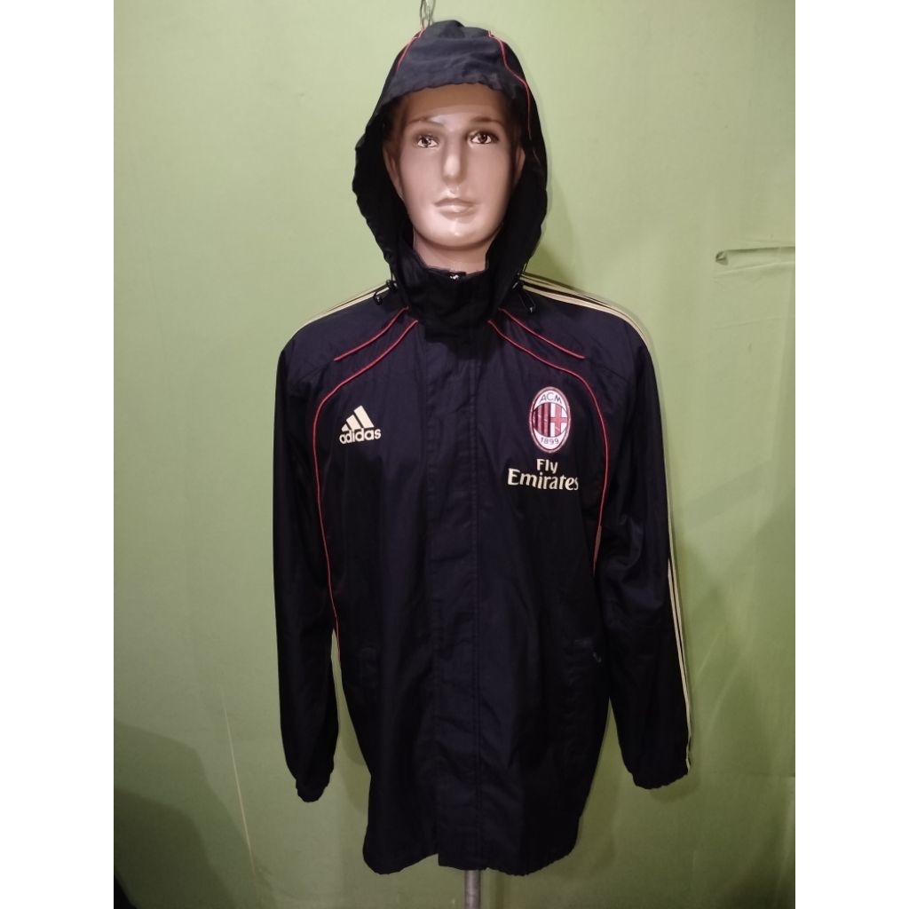 JAKET WINBREAKER ADA ROSSONERI DOUBLE LAYER HITAM