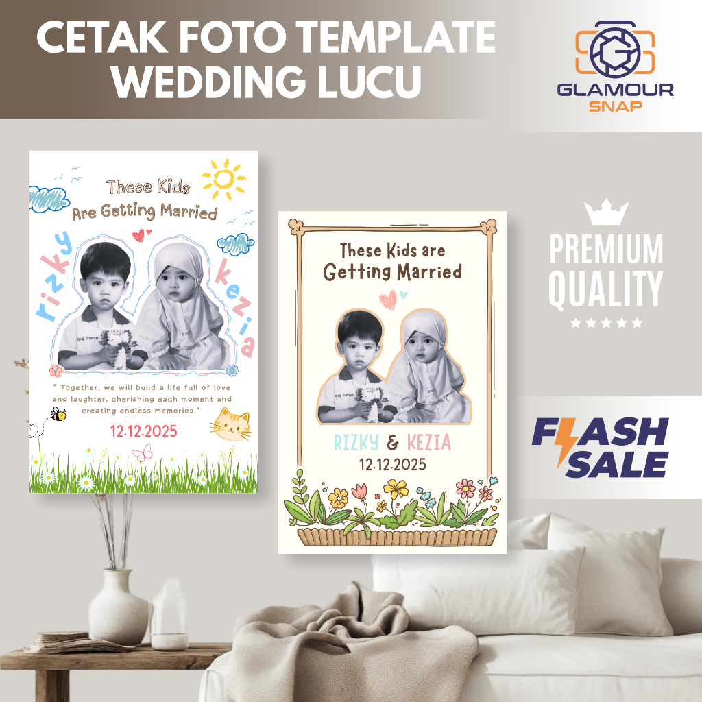 CETAK FOTO WEDDING LUCU | CETAK FOTO MASA KECIL | CETAK FOTO KENANGAN | CETAK FOTO JADUL