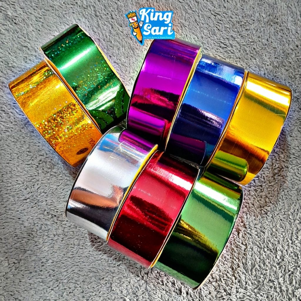PITA KADO METALIK BESAR/PITA JEPANG METALIK BESAR/PITA KADO 1.5"/PITA KADO 3,8CM/PITA KADO MERAH MET