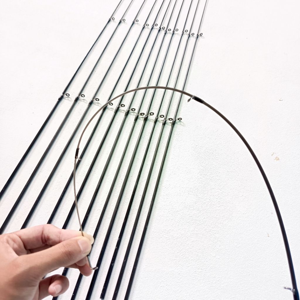 Ujung joran carbon sutet solid kaku