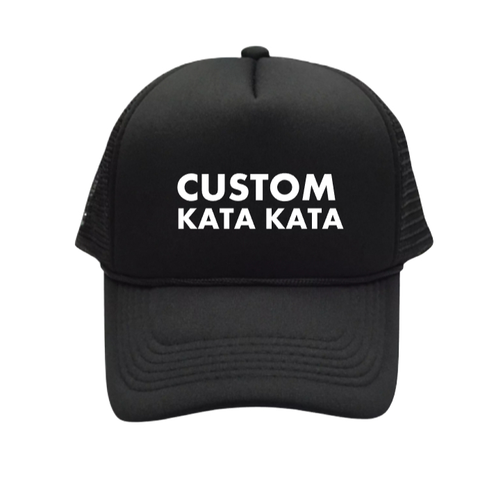 Topi trucker custom logo bordir