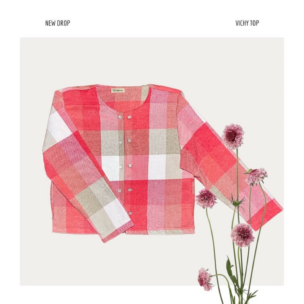 vichy top by maimoun