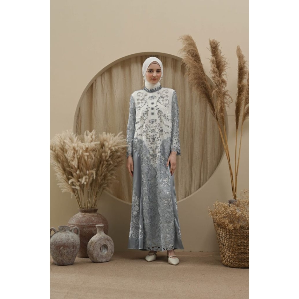 SOLEMIO MAXIDRESS / TERUSAN / GAUN PANJANG / GAMIS  MEWAH / BAJU PESTA /BAJU LEBARAN IMPORT BRUKAT