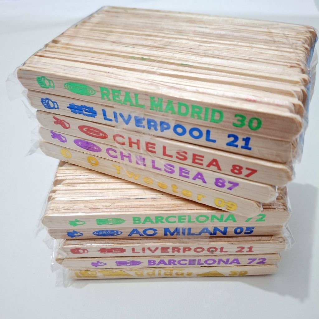 Stik Kayu Eskrim Tinta Sablon Isi ±100-225 Grosir Untuk Prakarya Atau Mainan Anak Buat Di jual Kemba