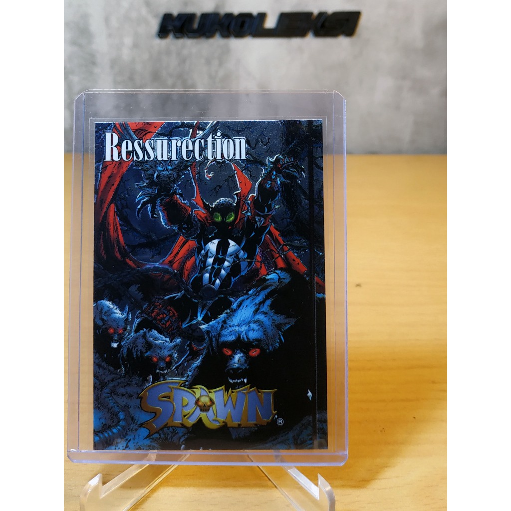 Kartu Trading Collectible card SPAWN-by EPOCH 1998-FOIL card- No 7 of 9