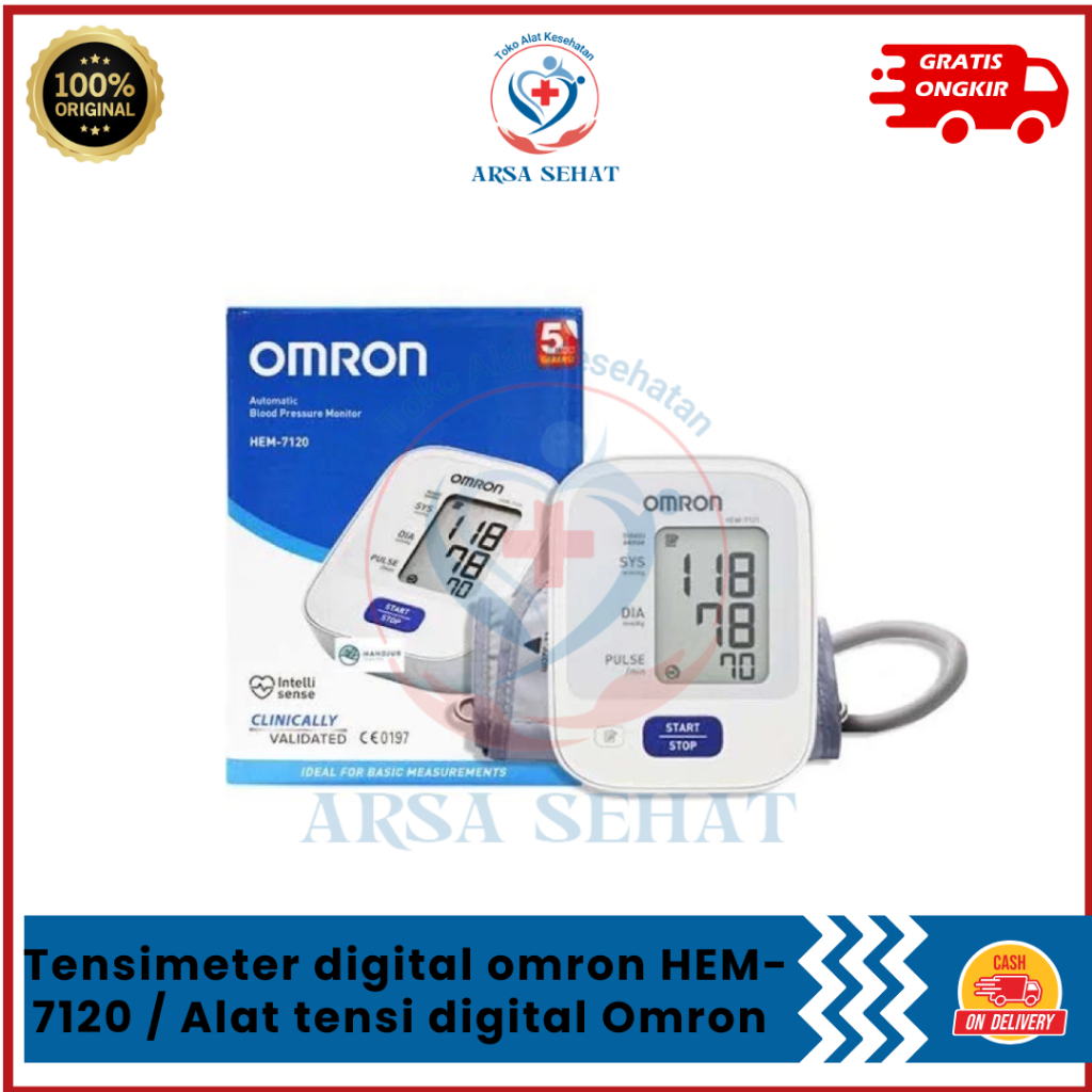 Tensimeter digital omron HEM-7120 / Alat tensi digital Omron 7120