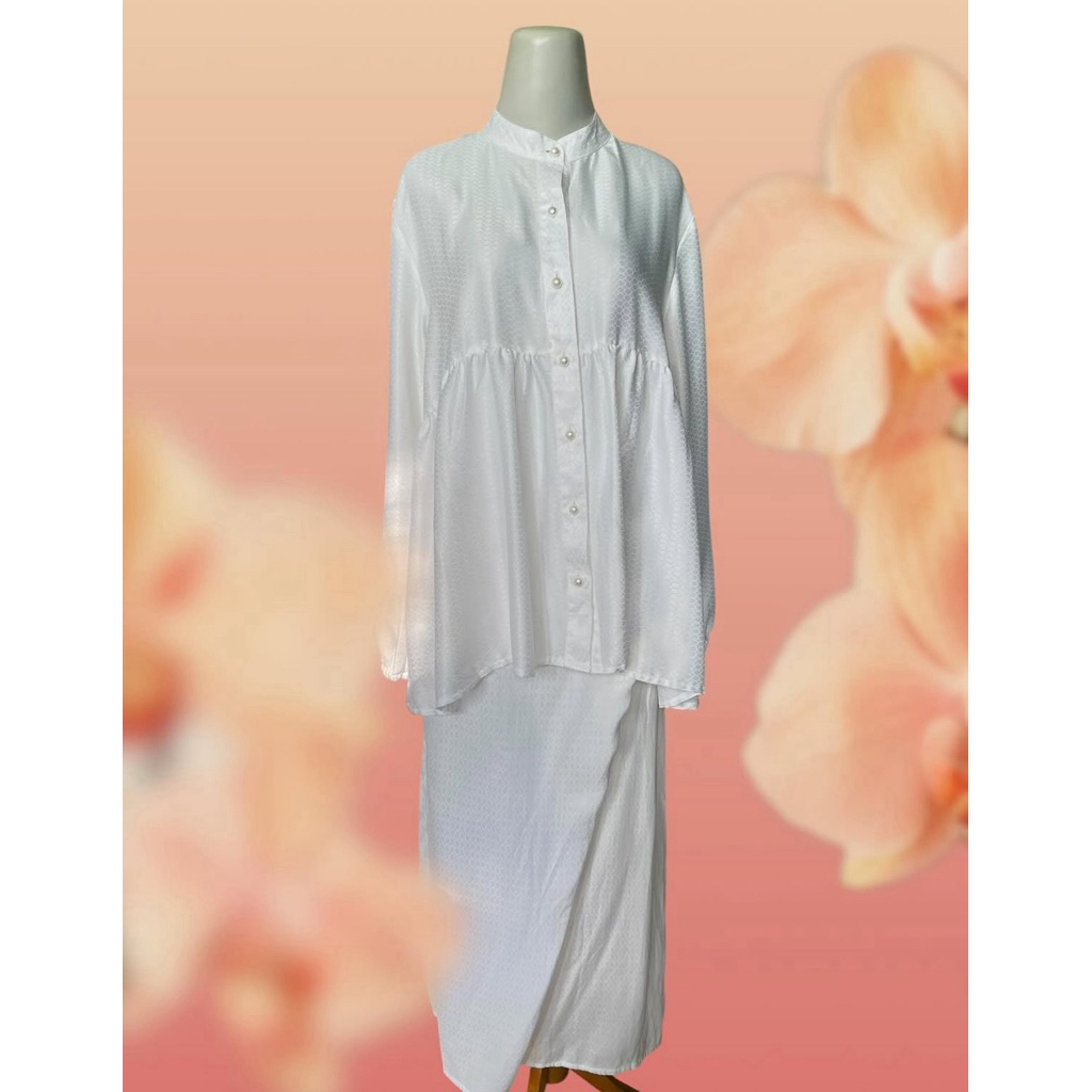 dress putih - Fairy dress - yearbook - shabby chic - coquette - garden party - vintage