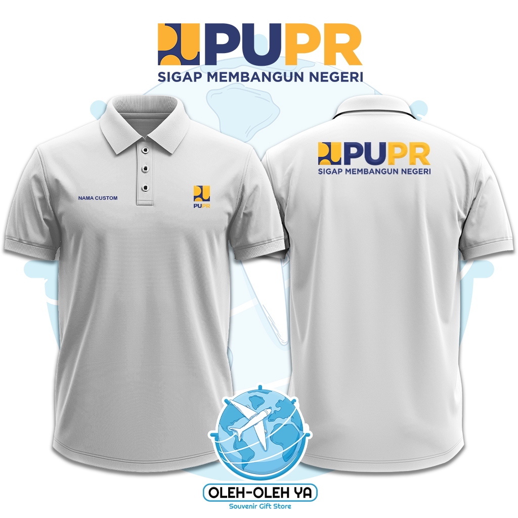 Oleh Oleh Ya Kaos Kerah Wangki Polo Shirt Kaos Kerja Wangki - Kementerian PUPR Pekerjaan Umum dan Pe
