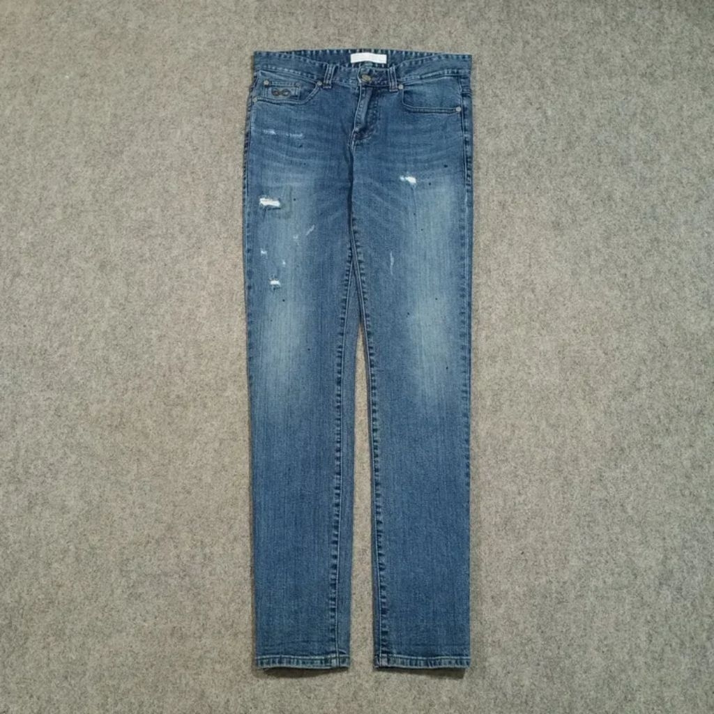 Celana jeans panjang pria PLAC size 32 second slim fit jeans