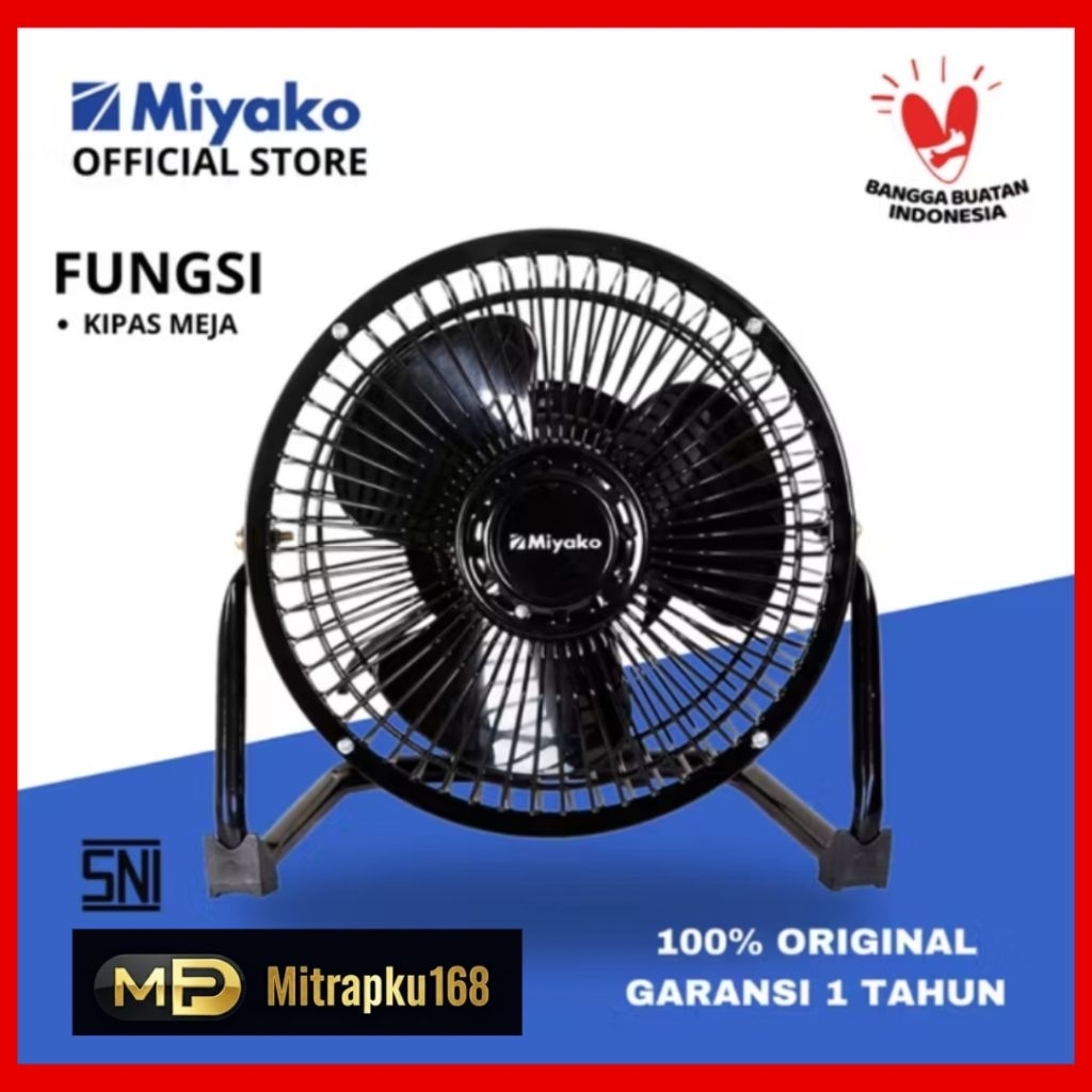 Kipas Angin Mini Miyako KAD-06 Besi 6 inch / Kipas angin Meja Miyako