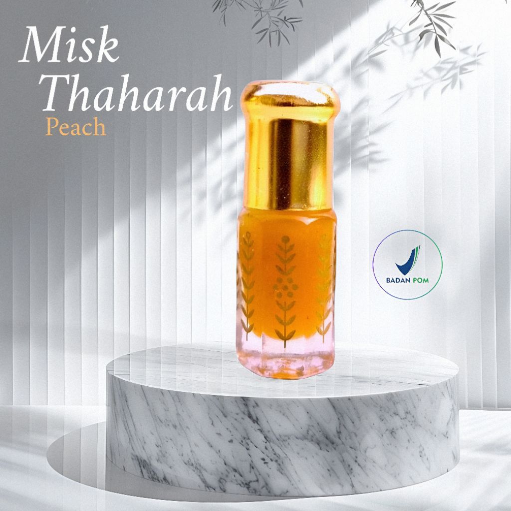 Misk Thaharah | Parfum Misk Thoharah Peach Eau De Parfume 3ml Non Alkohol | Parfum Unisex Tahan Lama