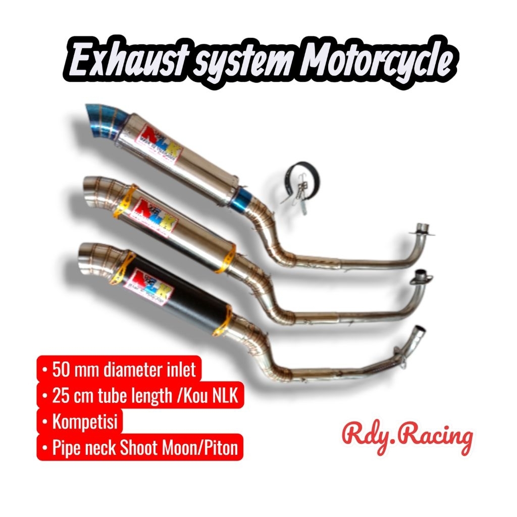 Knalpot NLK Racing Jupiter z Vega Supra Smash Kharisma Shogun Zx130