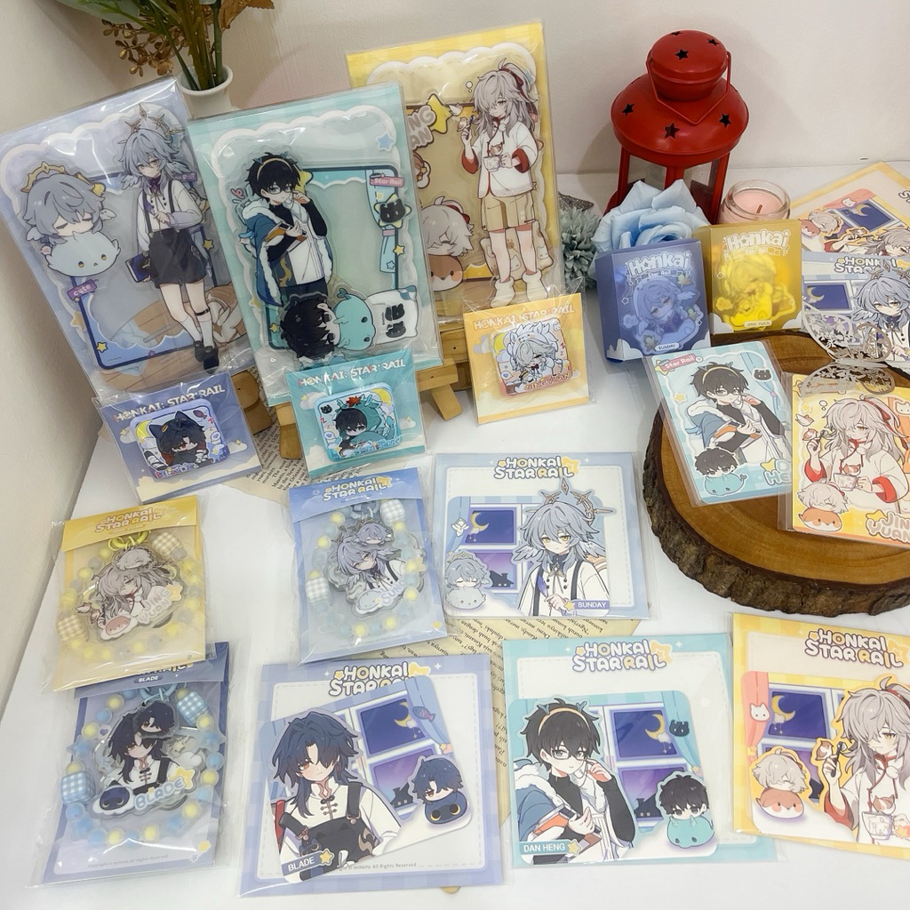 OFFICIAL Ready Stock Honkai Star Rail HSR Dormitory Series Jing Yuan Sunday Blade Dan Heng Keychain 