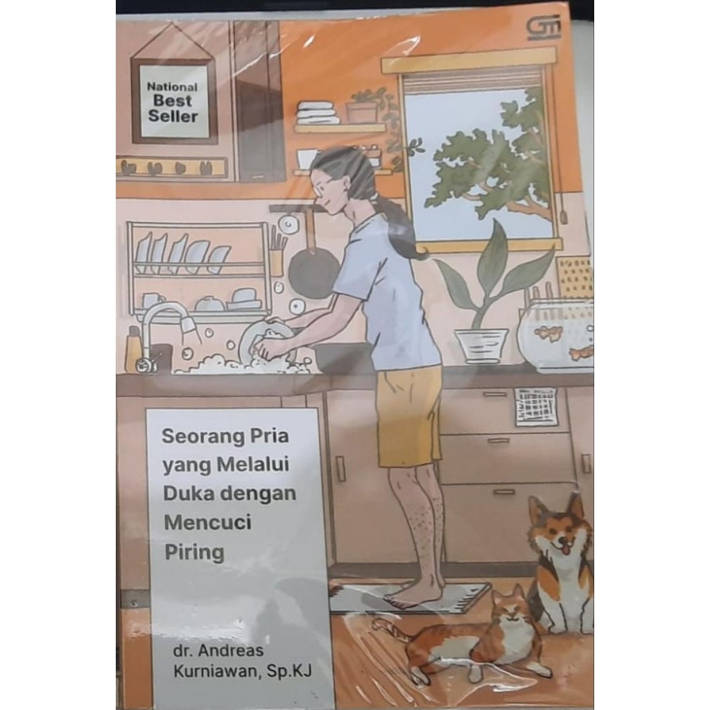jual preloved buku seorang pria yang melalui duka dengan mencuci piring