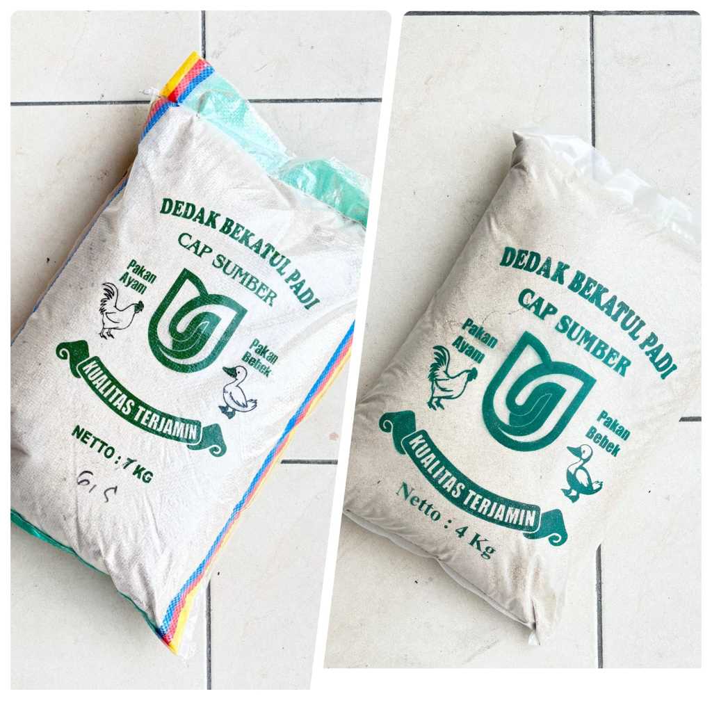 DEDAK BEKATUL 6,5 KG DAN DEDAK BEKATUL 4 KG
