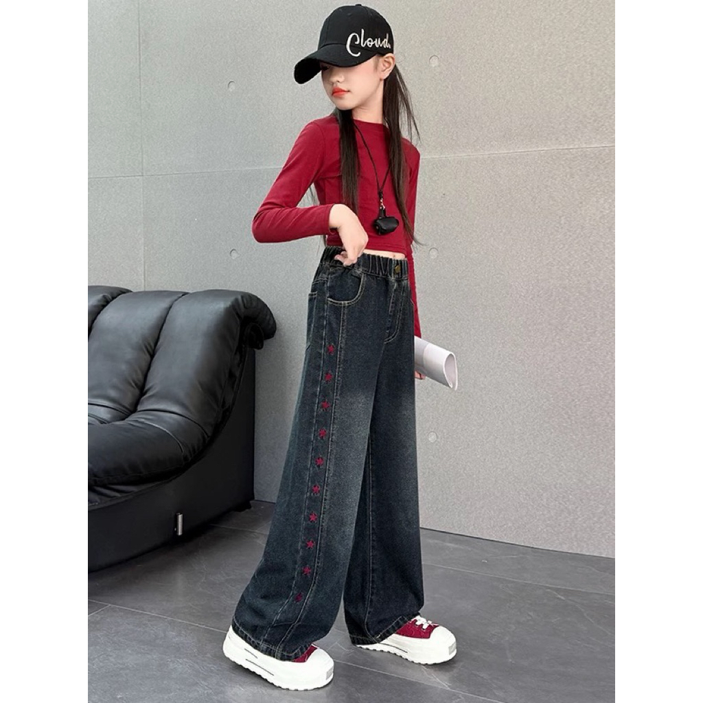 Linglingkids- Celana Skena Jeans Anak Import 6-15thn/ Skena Anak Perempuan/ Celana Skena Anak Tanggu