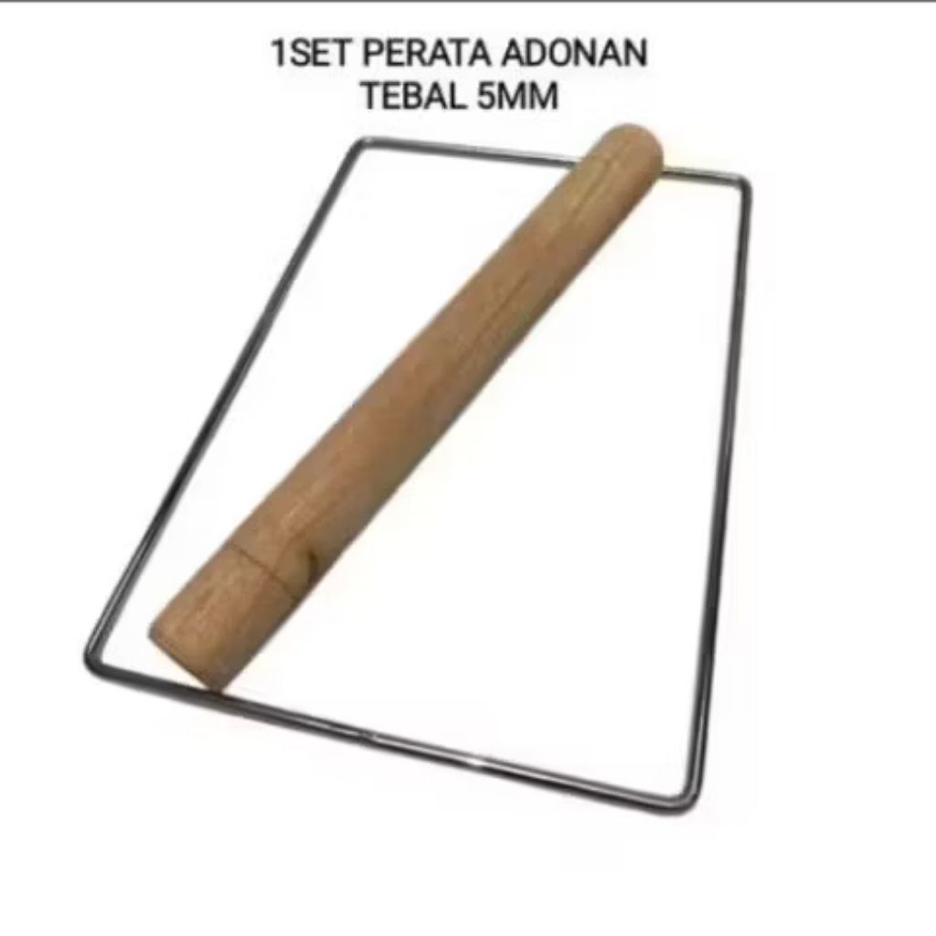 Bingkai adonan kue kering tebal 0,5 / bingkai adonan kue kering kastengel dan rolingpin kayu perata 