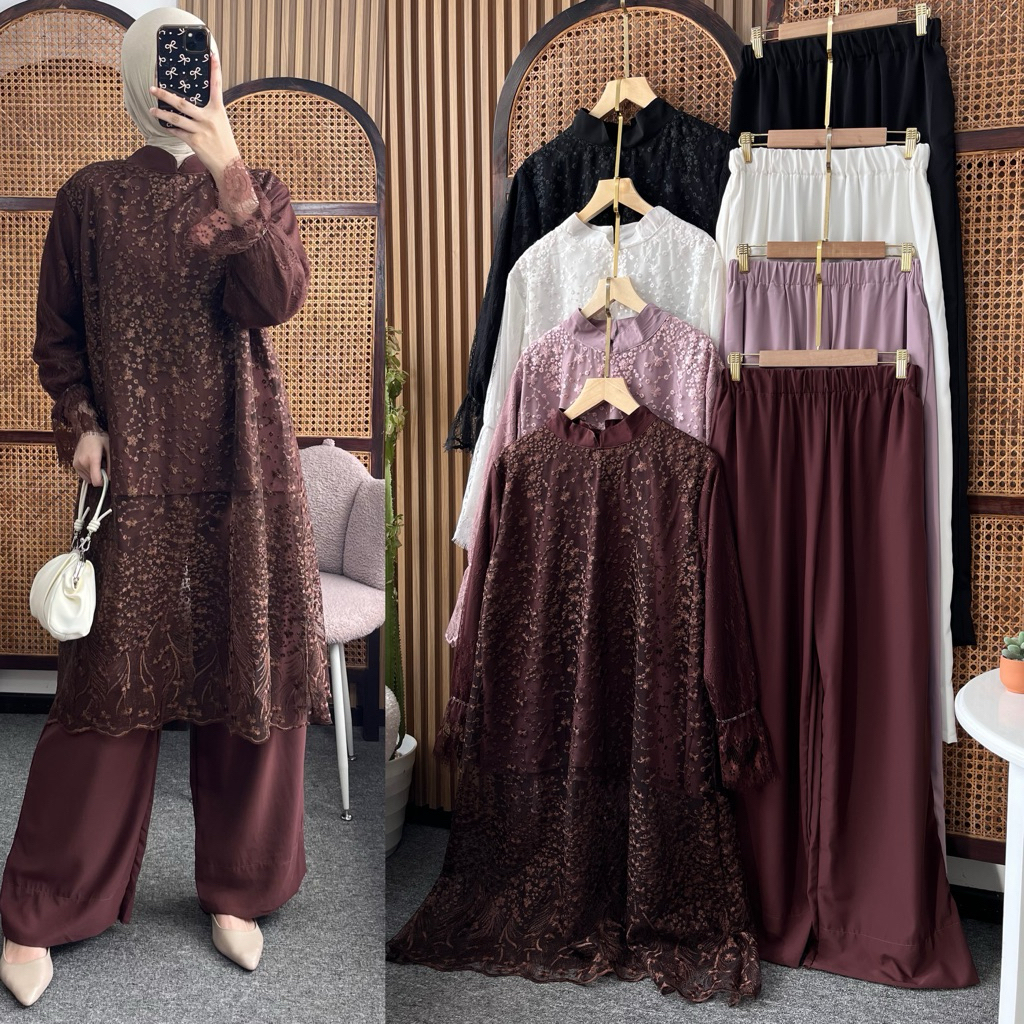 Little butik PAVITA SIGNATURE ONE SET PAO25412 | Setelan celana wanita outfit kondangan