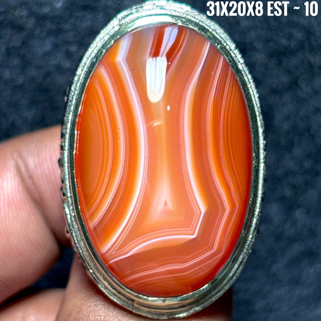 NATURAL BATU AKIK MOTIF LAM ALIF