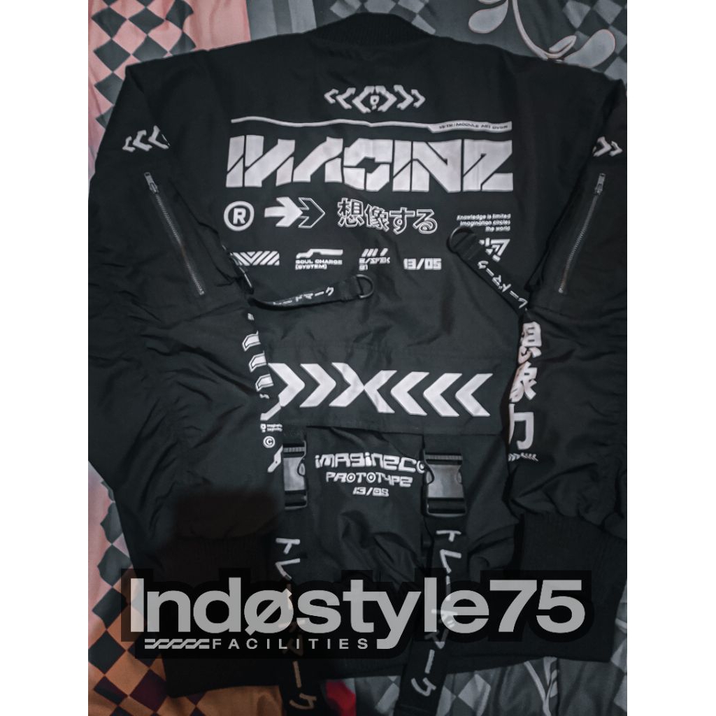 JAKET BOMBER IMAGINECO - JAKET BOMBER - JAKET CYBERPUNK - JAKET SUNMORI