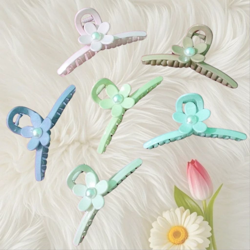 (11CM) JEDAI RAMBUT BUNGA PERMATA/JEPIT RAMBUT/JEPIT RAMBUT KOREA/JEDAI RAMBUT BUNGA/JEDAI RAMBUT WA